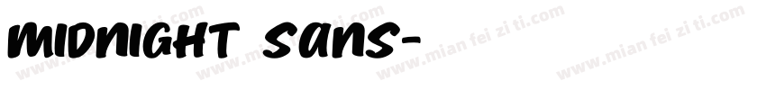 Midnight Sans字体转换